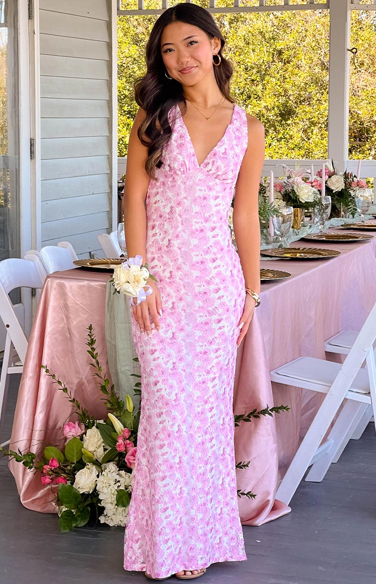 LIZZY | Roze Maxi Jurk