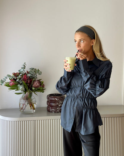 MARTHE – Blouse Met Plooien