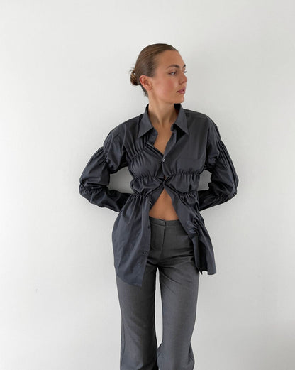 MARTHE – Blouse Met Plooien