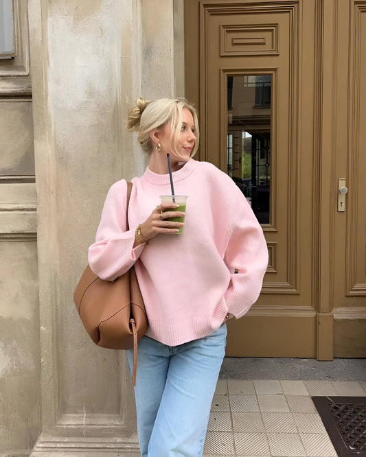 JOAN - Oversized Roze Trui