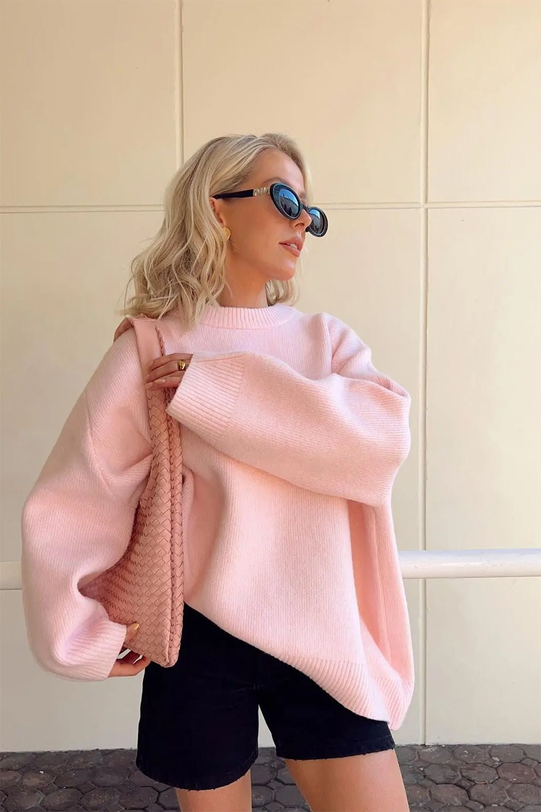 JOAN - Oversized Roze Trui