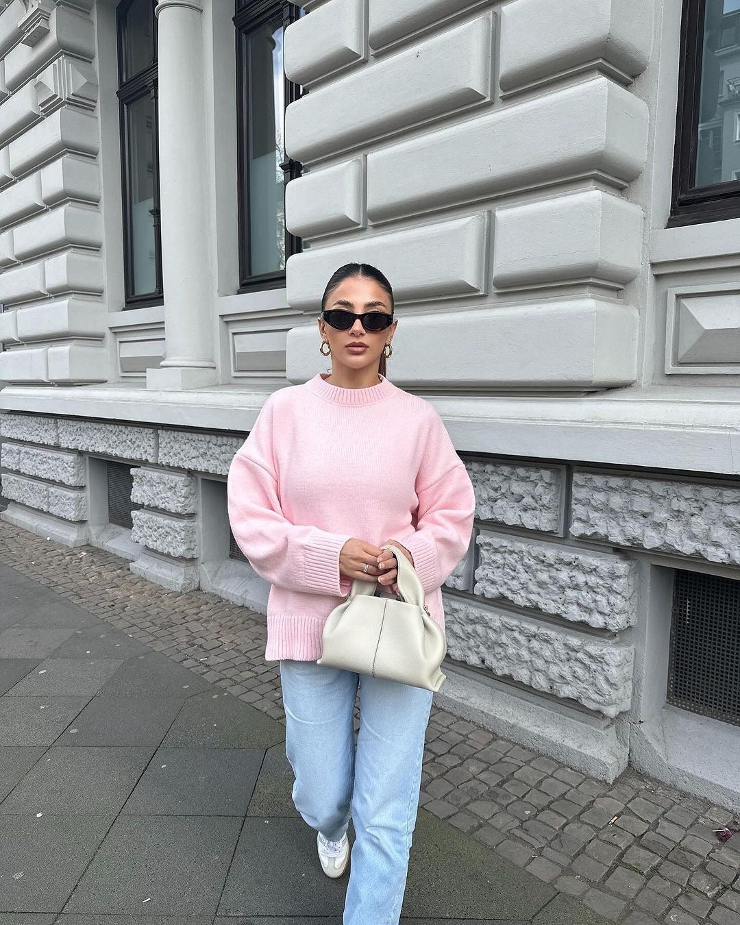 JOAN - Oversized Roze Trui