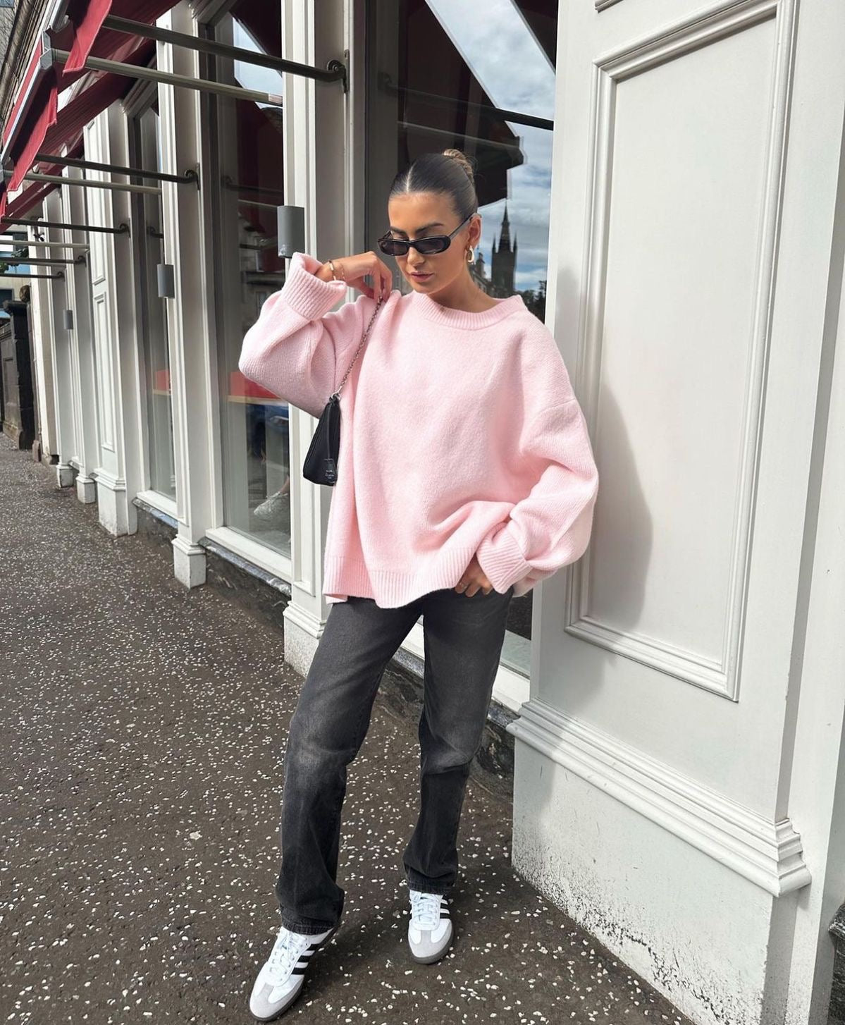 JOAN - Oversized Roze Trui