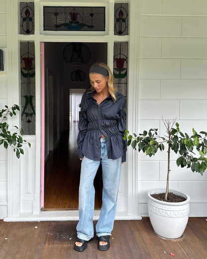 MARTHE – Blouse Met Plooien