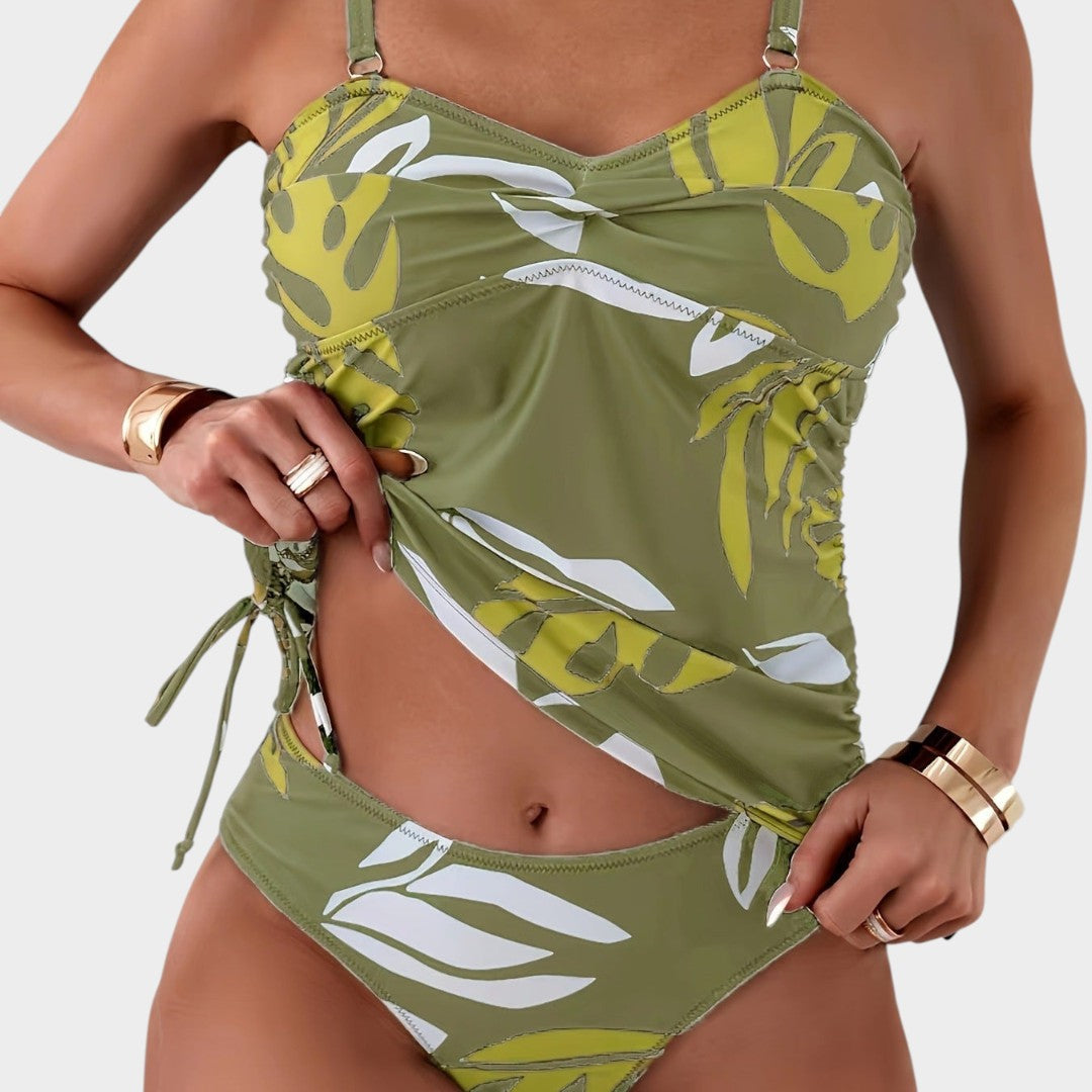 CARMEL | Tropische Side-Tie Tankini