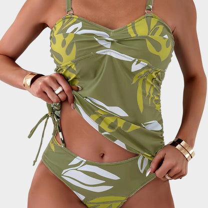 CARMEL | Tropische Side-Tie Tankini