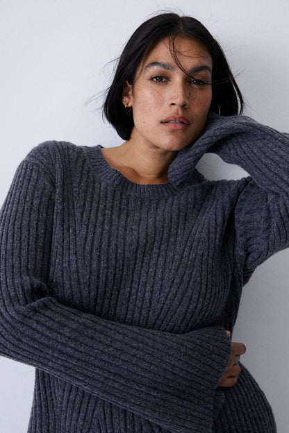 LEIGH | Ribbed Knit Jurk