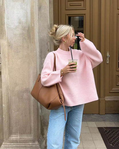JOAN - Oversized Roze Trui