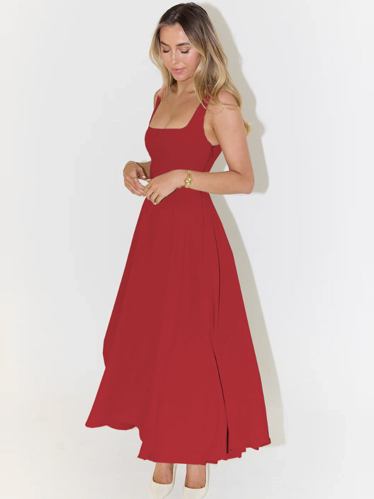 MELIS | Grace Midi Jurk - Rood