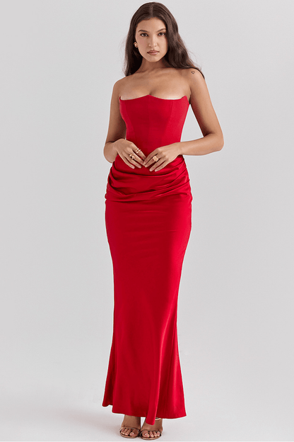 CAMILA – Straploze Maxi Jurk
