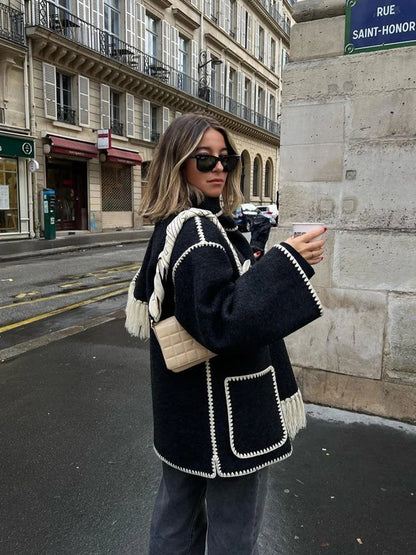 EMILIA – Elegante herfstjas met sjaal