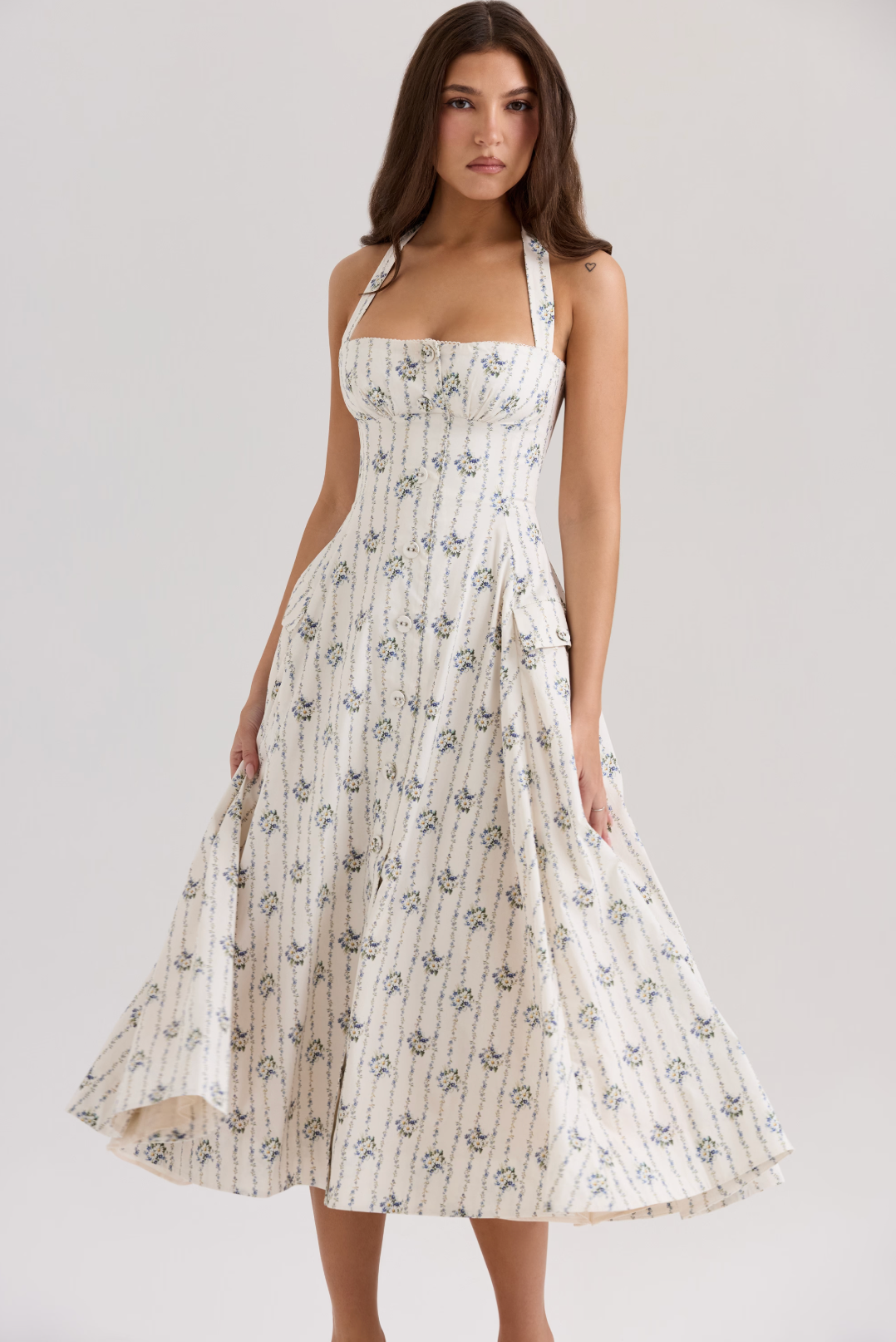 AMILIA | Flare Maxi Jurk
