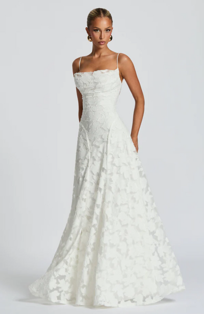 SOFIA | Elegante Maxi Jurk - Wit