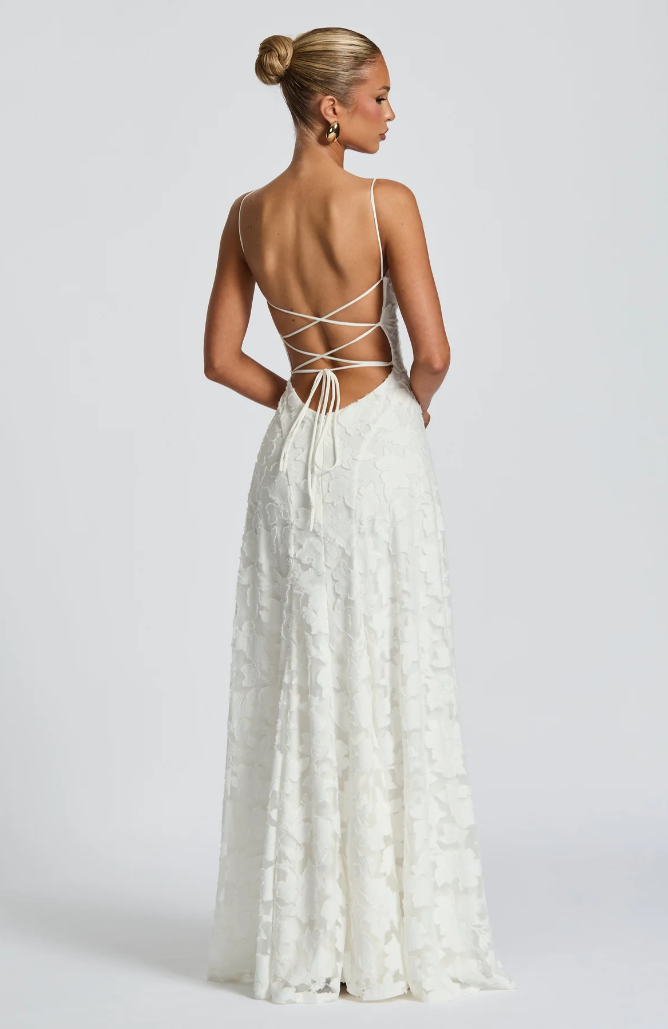 SOFIA | Elegante Maxi Jurk - Wit