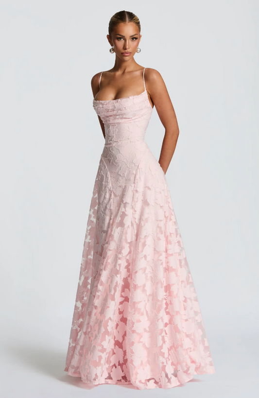 SOFIA | Elegante Maxi Jurk - Roze