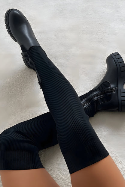 MADDIE | Overknee Stretch Laarzen