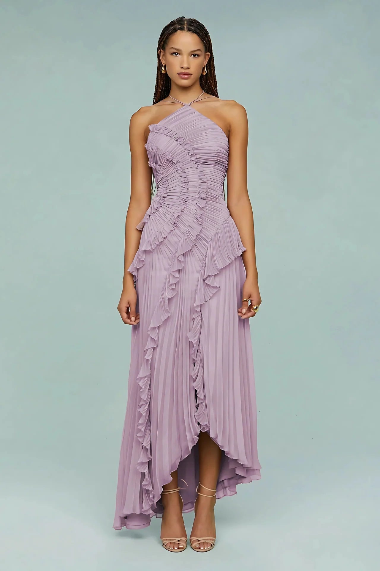 LIYANA | Spiraalvormige Maxi Jurk