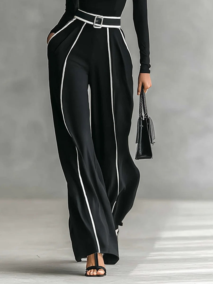 VENA | Tweedelige Set met Contrastdetails