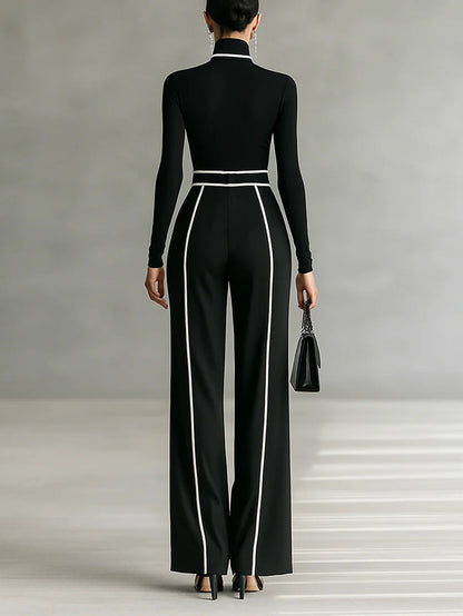 VENA | Tweedelige Set met Contrastdetails