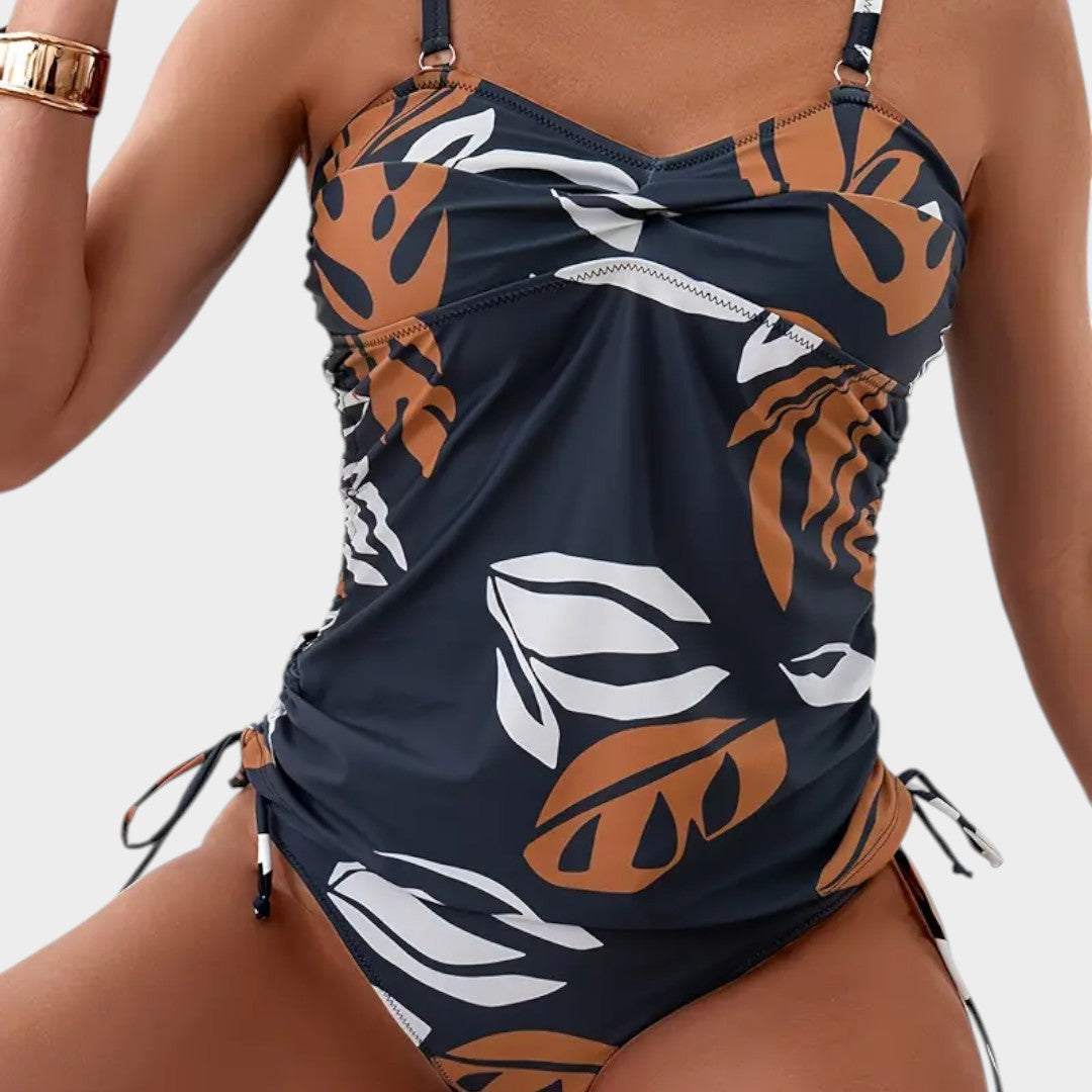 CARMEL | Tropische Side-Tie Tankini
