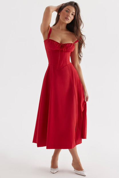 LUCIE – Korset Midi Dress