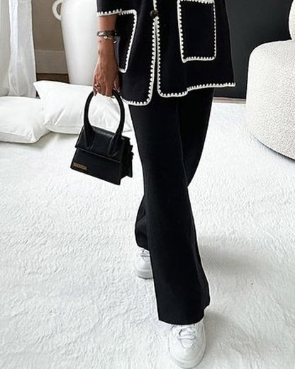 CECILIA – Elegant tweedelig set met jas en broek