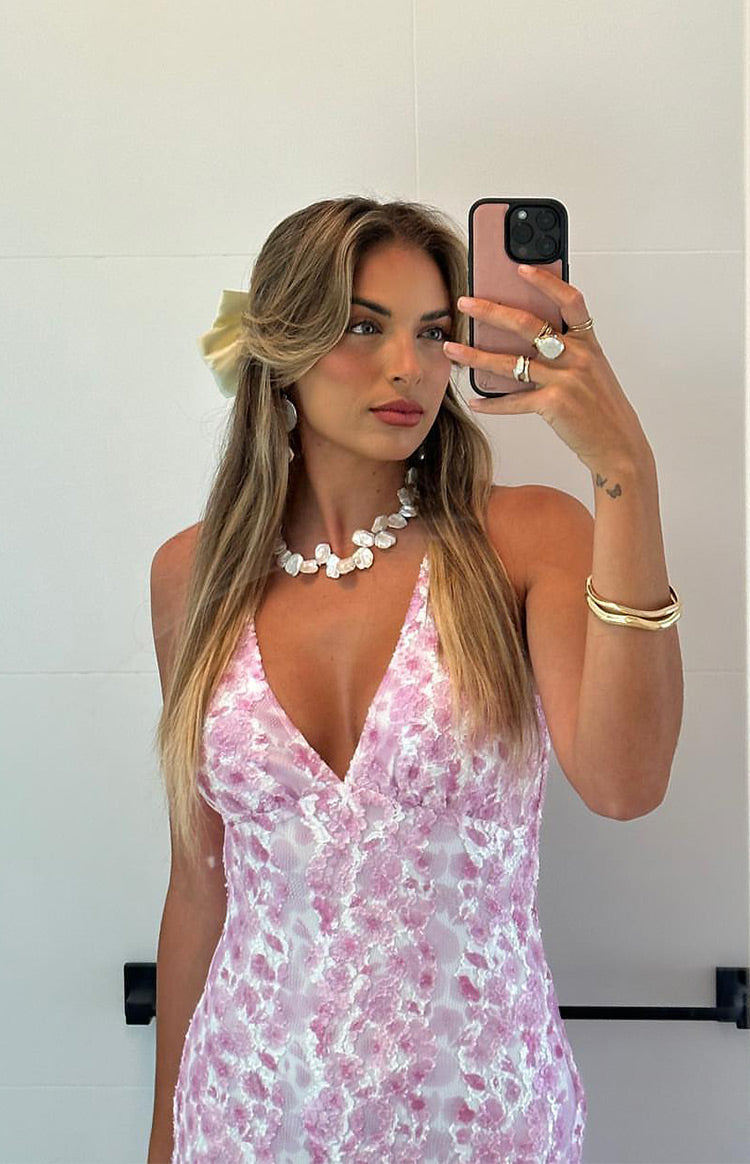 LIZZY | Roze Maxi Jurk