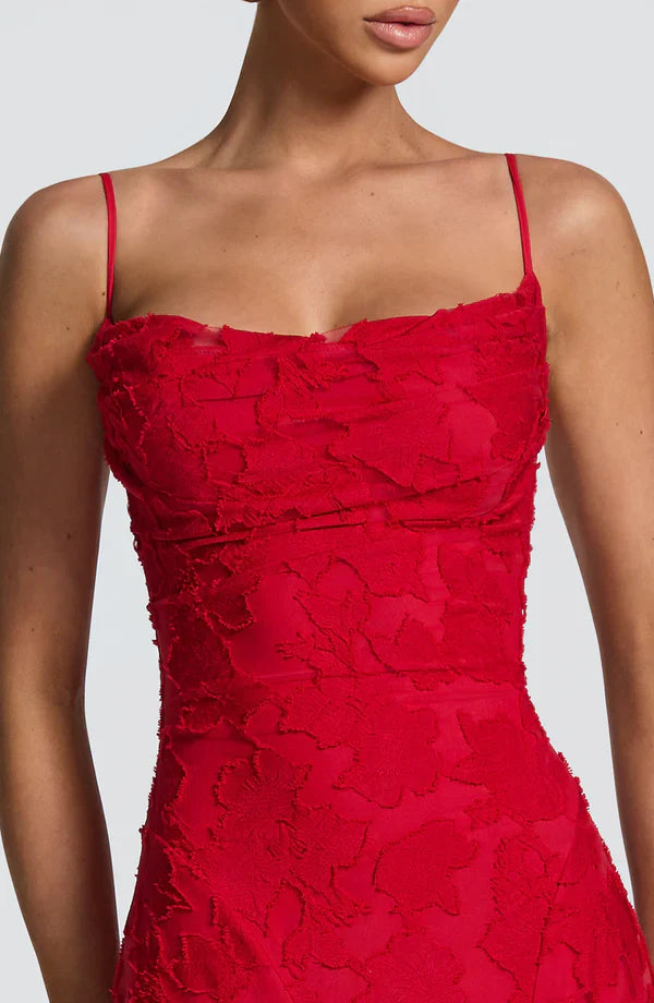 SOFIA | Elegante Maxi Jurk - Rood