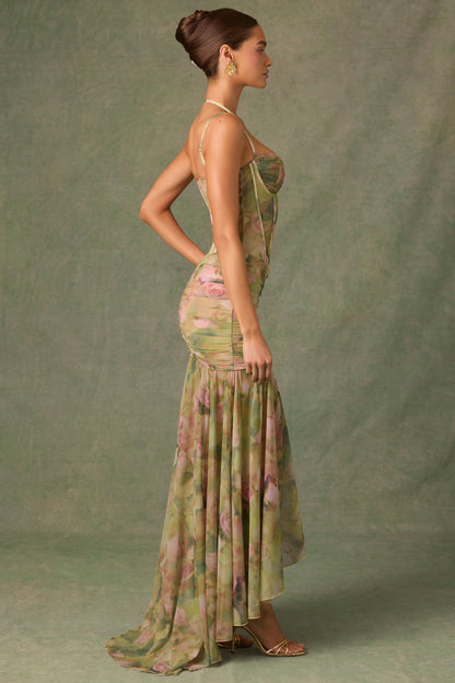 FIONA | Elegante Corset Maxi Jurk met Split