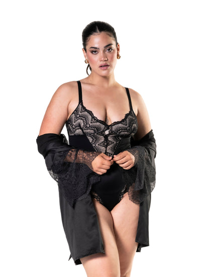TRIANA - Halflos gesnoerde bodysuit
