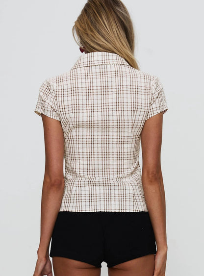 SIMONE | Getailleerd blouse-shirt
