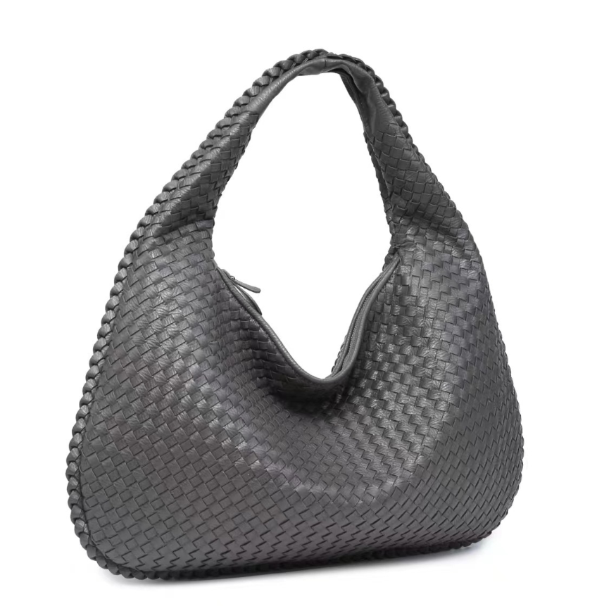 JADE - Luxe gevlochten handtas