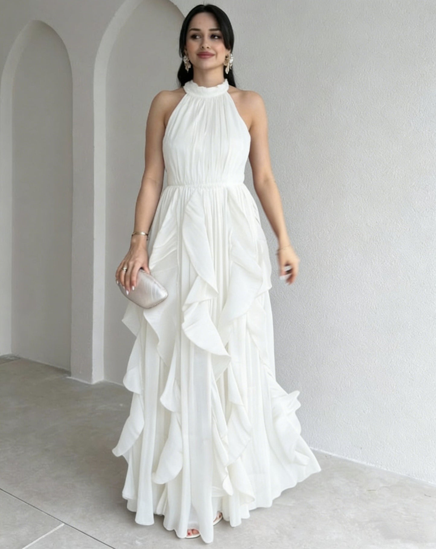 MILOU | High Neck Maxi Jurk