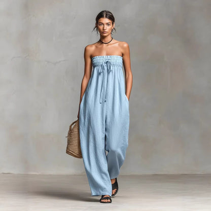 NINA | Strapless Wide-Leg Jumpsuit