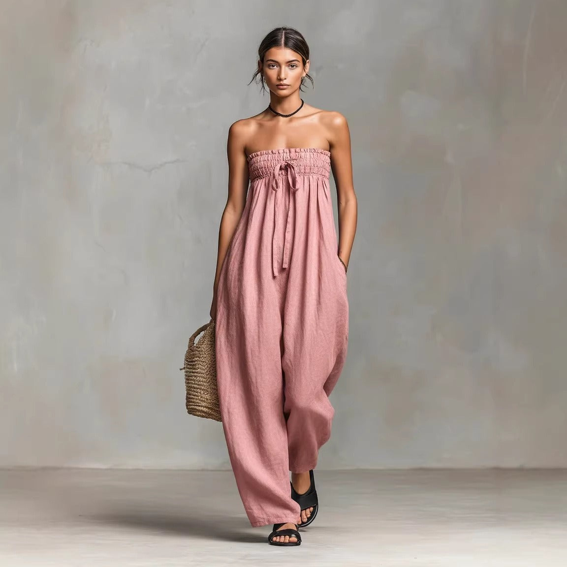 NINA | Strapless Wide-Leg Jumpsuit