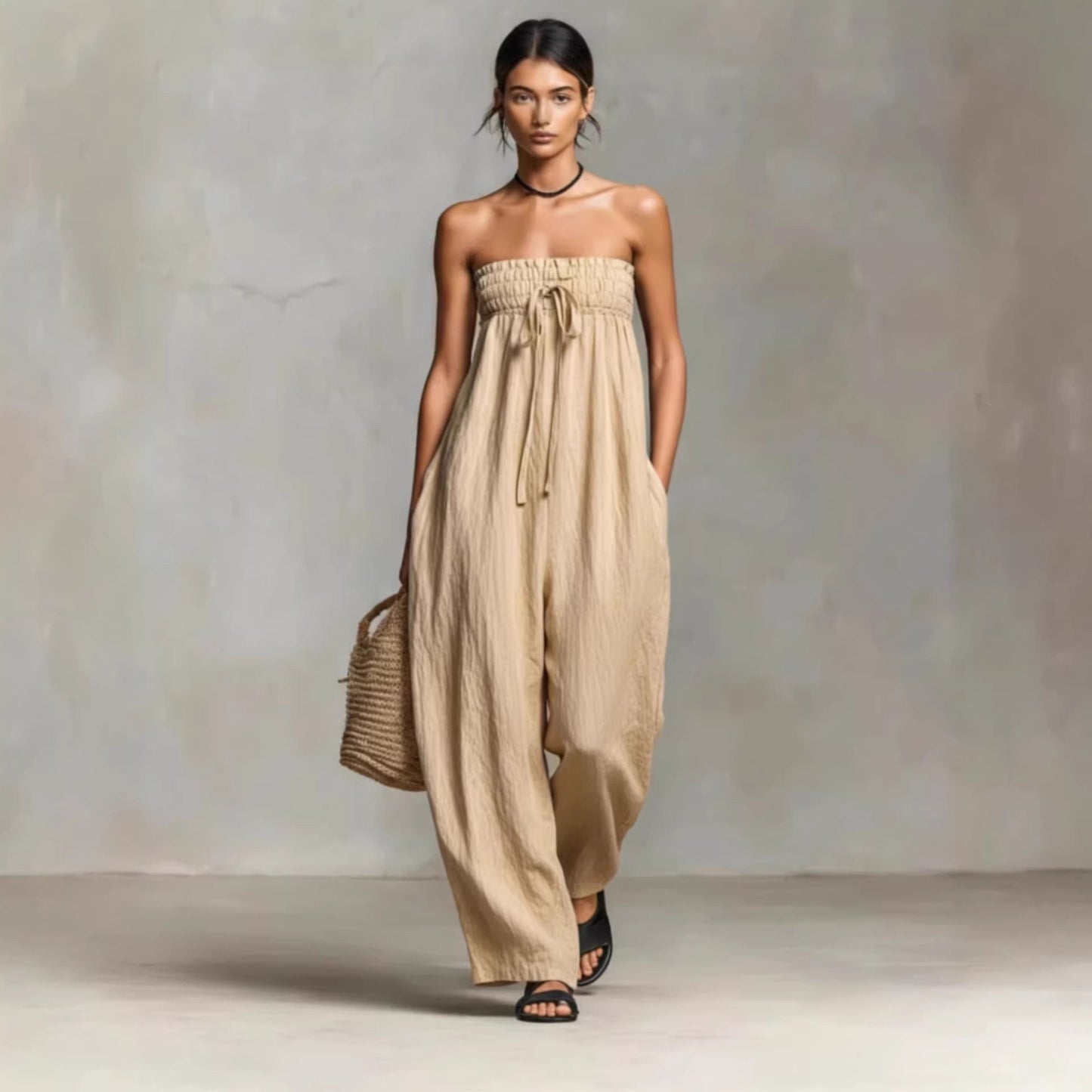 NINA | Strapless Wide-Leg Jumpsuit