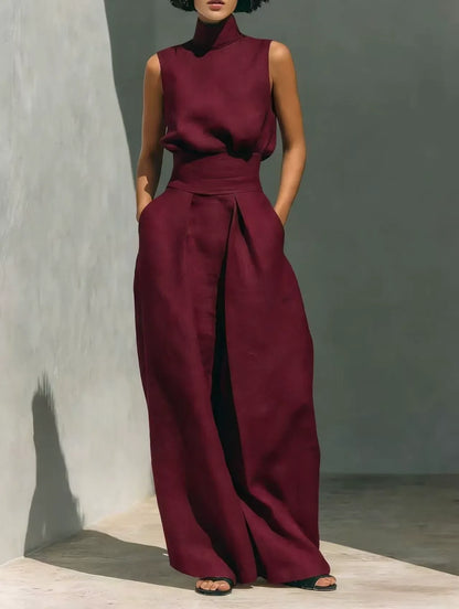 MARIA | Minimalistische Wide-Leg Set