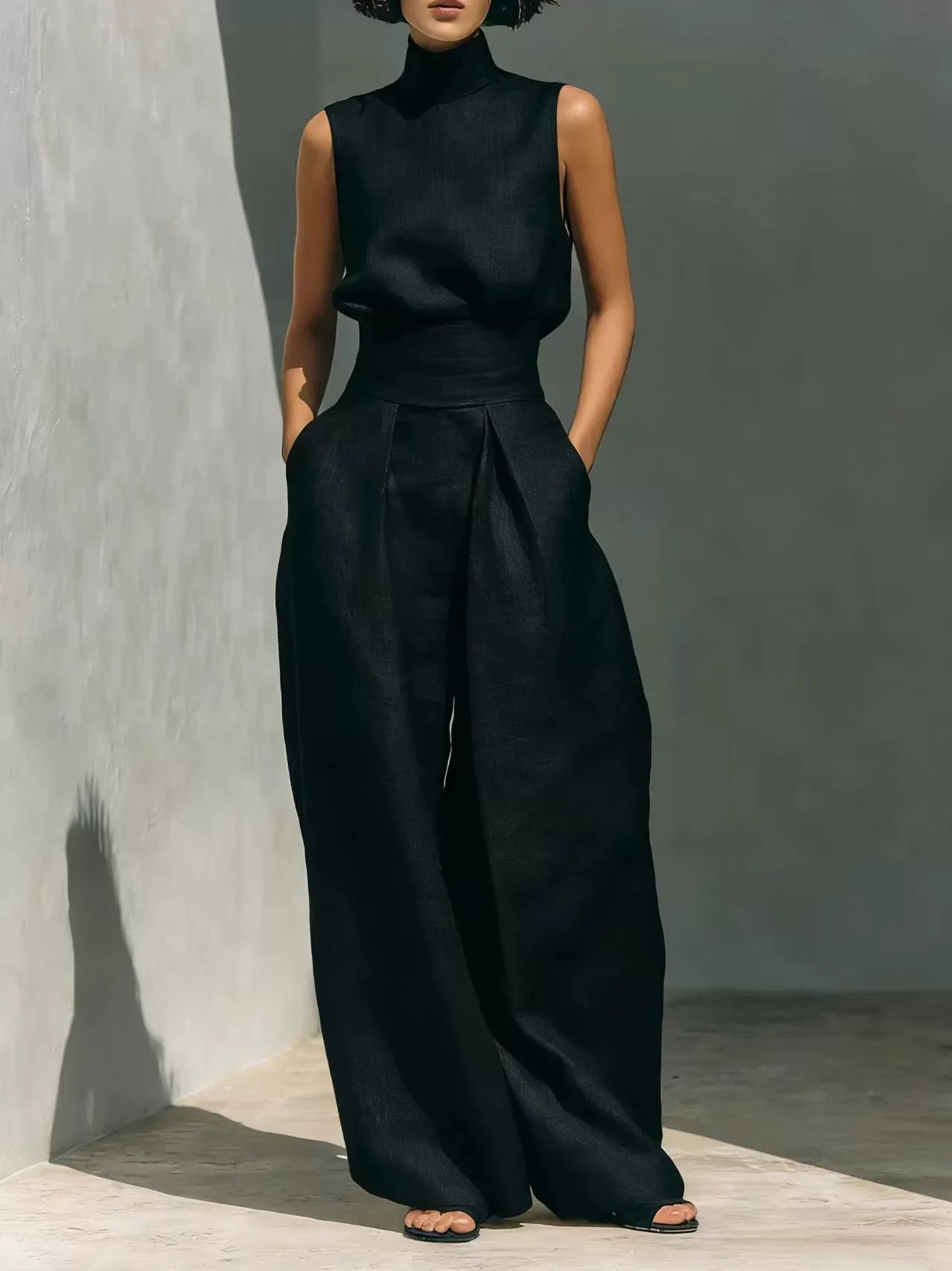 MARIA | Minimalistische Wide-Leg Set