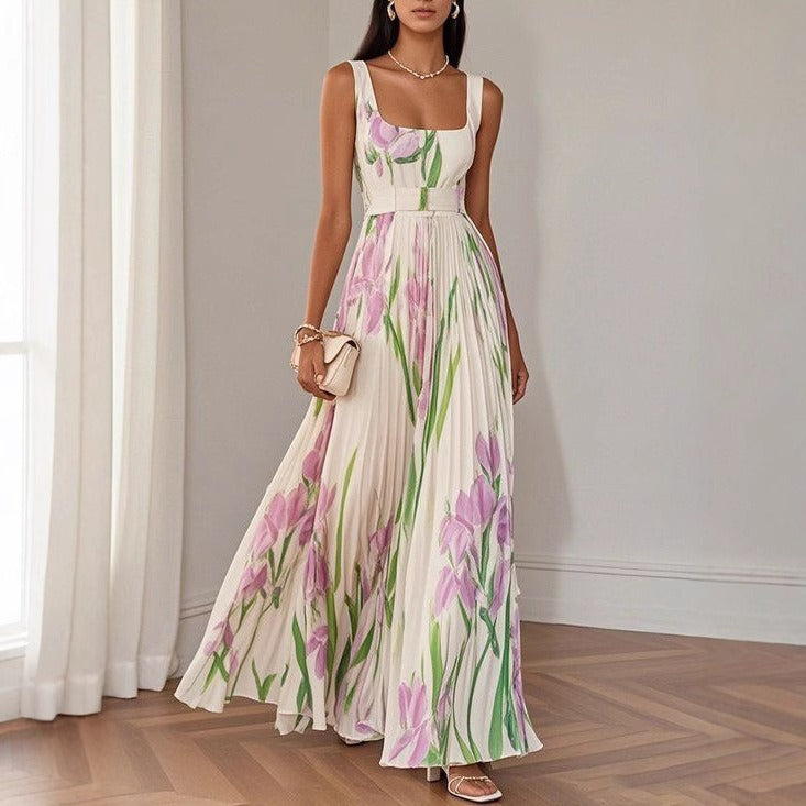 NOËLLE | Floral Print Maxi Jurk