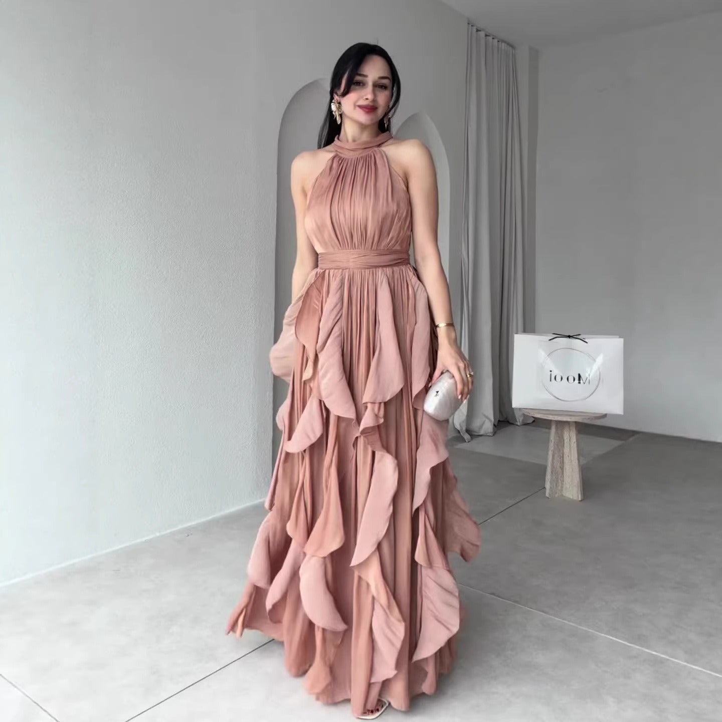 MILOU | High Neck Maxi Jurk