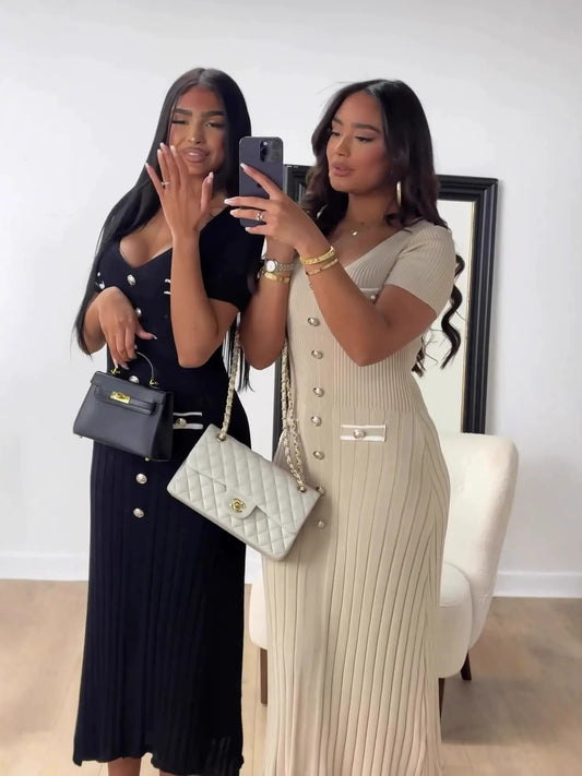 PHOEBE | Slimfit Maxi-jurk