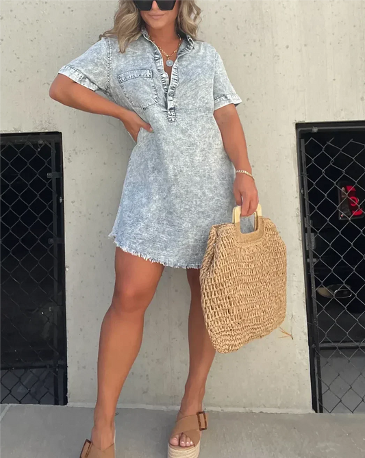 MADDOX | Denim Jurk