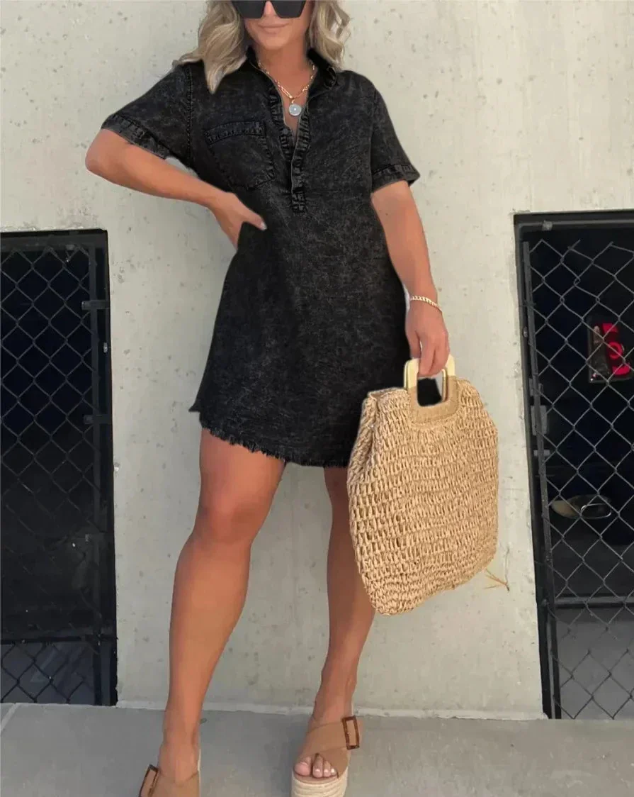 MADDOX | Denim Jurk