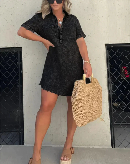 MADDOX | Denim Jurk