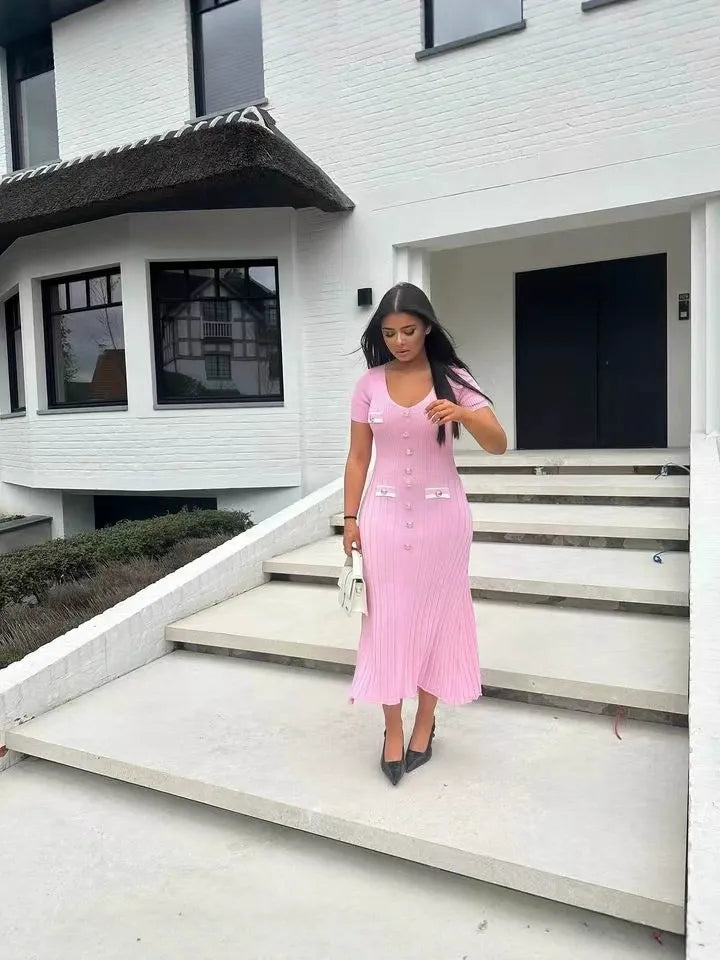 PHOEBE | Slimfit Maxi-jurk