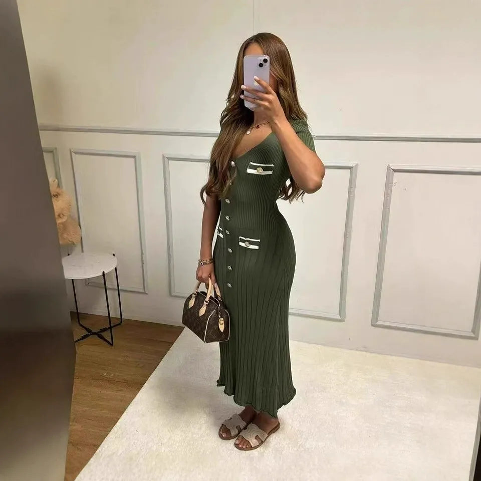 PHOEBE | Slimfit Maxi-jurk