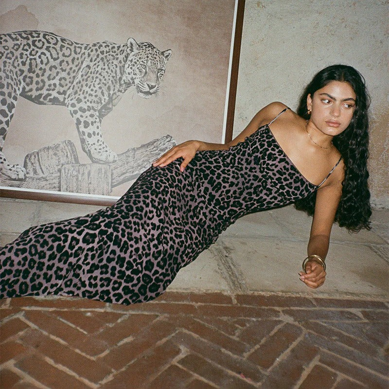 KAIA | Retro Polka Maxi-jurk