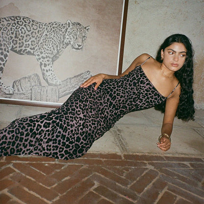 KAIA | Retro Polka Maxi-jurk