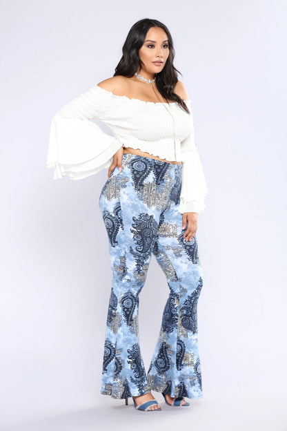 AGATHA | Sexy Uitlopende Stretch Pants