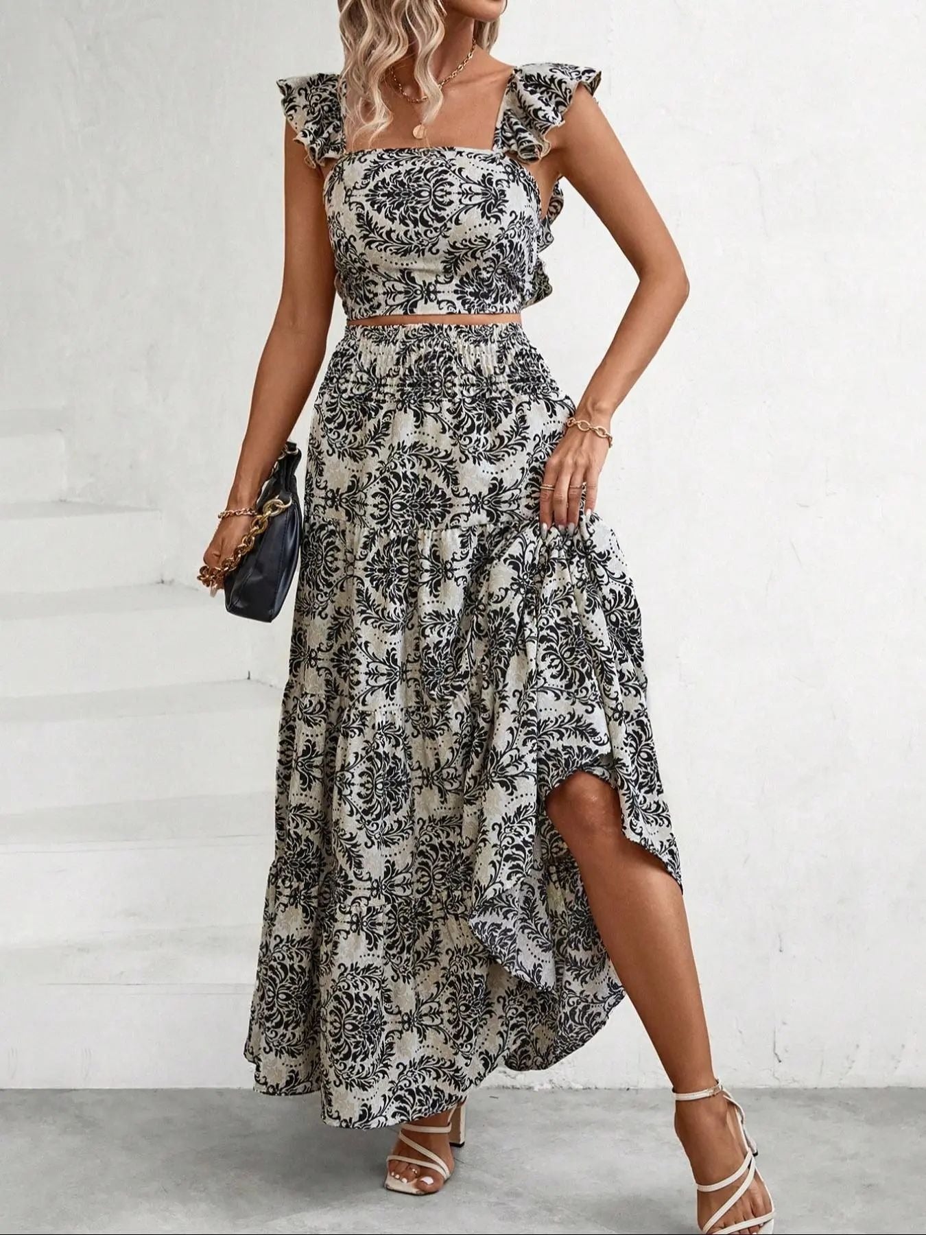 RUE | Boho-print Tweedelige Set